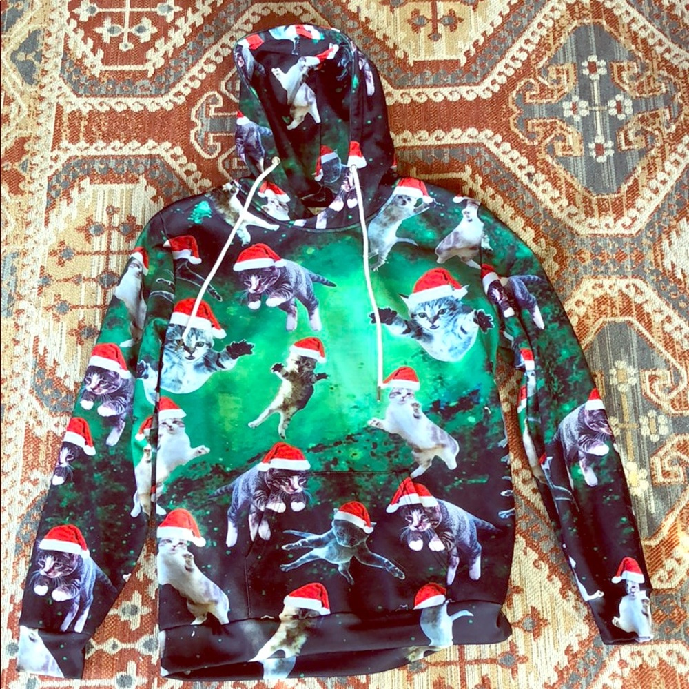 Christmas cat sweatshirt